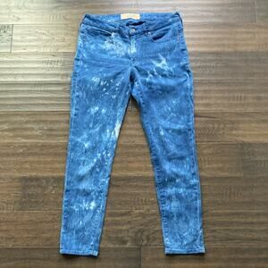 LEVI’S Skinny Jean Womens Sz 30 Blue Tie Dye Speciality Design Made & Crafted